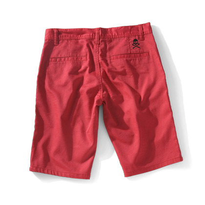 BM・SOULS ストレッチツイル 5分丈パンツ XL レッド