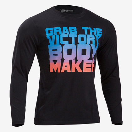 SPORTSプリントロングスリーブTシャツ5 L ブラック