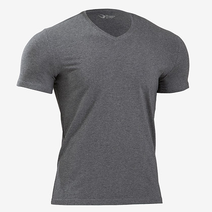 ベーシックTシャツ Vネック2 M ネイビー