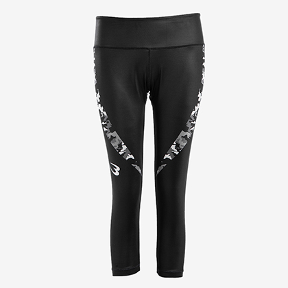 スポーツミドルパンツ WOMEN M ブラック×ピンク