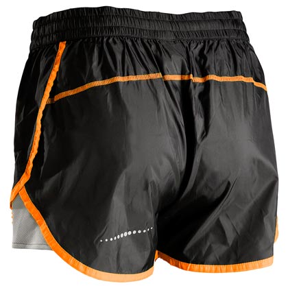 カラーステッチショートパンツ WOMEN M ブラック×グリーン