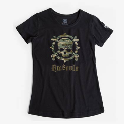 BM・SOULS ハーフスリーブTシャツ2 WOMEN M ブラック