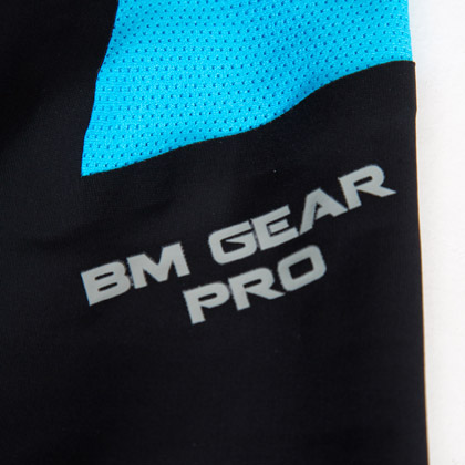 SEAMLESS BM・GEAR PROハーフスリーブ S ブラック×ブルー