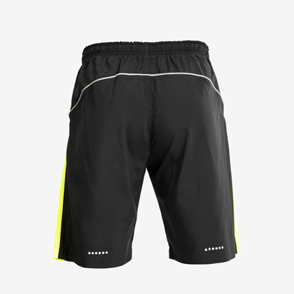 ランニングハーフパンツ M ブラック×イエロー