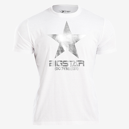 カジュアルプリントTシャツ STAR1 L ホワイト