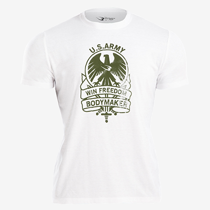 カジュアルプリントTシャツ ARMY1 XL ネイビー