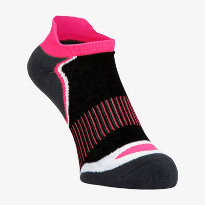スポーツソックス WOMEN ブラック×ピンク