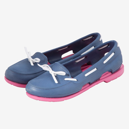 デッキシューズ WOMEN 23cm ネイビー×ピンク