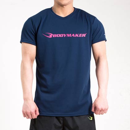 BM・DRY ロゴハーフスリーブ1 S ネイビー