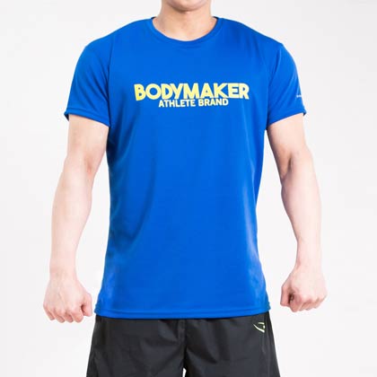BM・DRY ロゴハーフスリーブ3 S ブルー