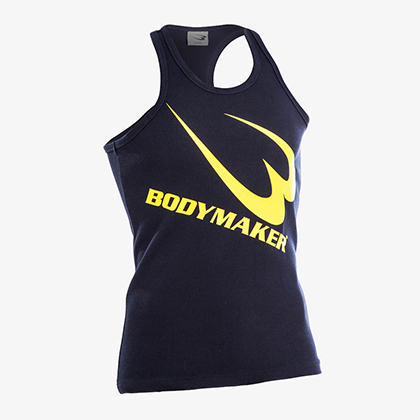 リブYバックタンクトップ1 XL ブラック