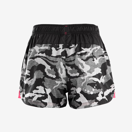 ショートパンツ(花粉対策)WOMEN L ブラック×カモフラージュ