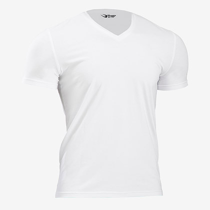 ベーシックTシャツ Vネック1 M ピンク