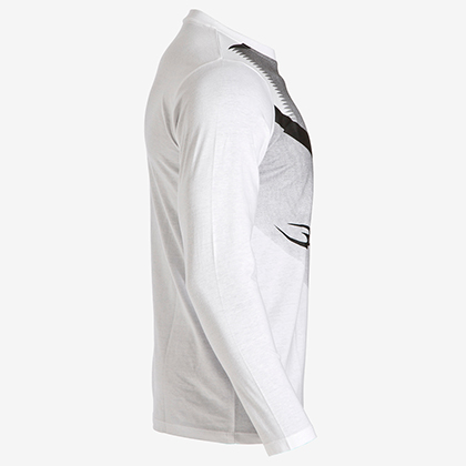 Bロゴグラデーションプリント ロングスリーブTシャツ M ブラック
