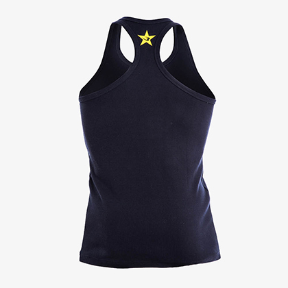 リブYバックタンクトップ1 XL ブラック