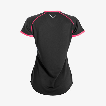 BM・DRY Vネックハーフスリーブ WOMEN L ブラック