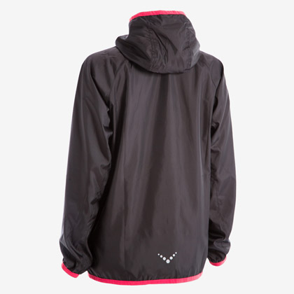 ウインドブレーカーパーカー(花粉対策)WOMEN M ブラック×カモフラージュ