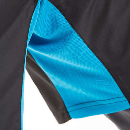 トレーニングハーフパンツ XL ブラック×ブルー