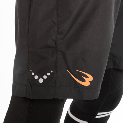 ランニングハーフパンツ3 XL ブラック×イエロー