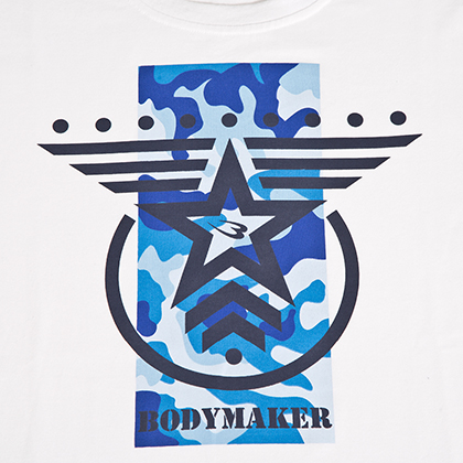 ARMYプリント ロングスリーブTシャツ M ホワイト