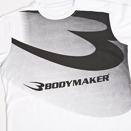 Bロゴグラデーションプリント ロングスリーブTシャツ M ブラック