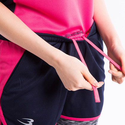BM・DRY ショートパンツ WOMEN L ネイビー