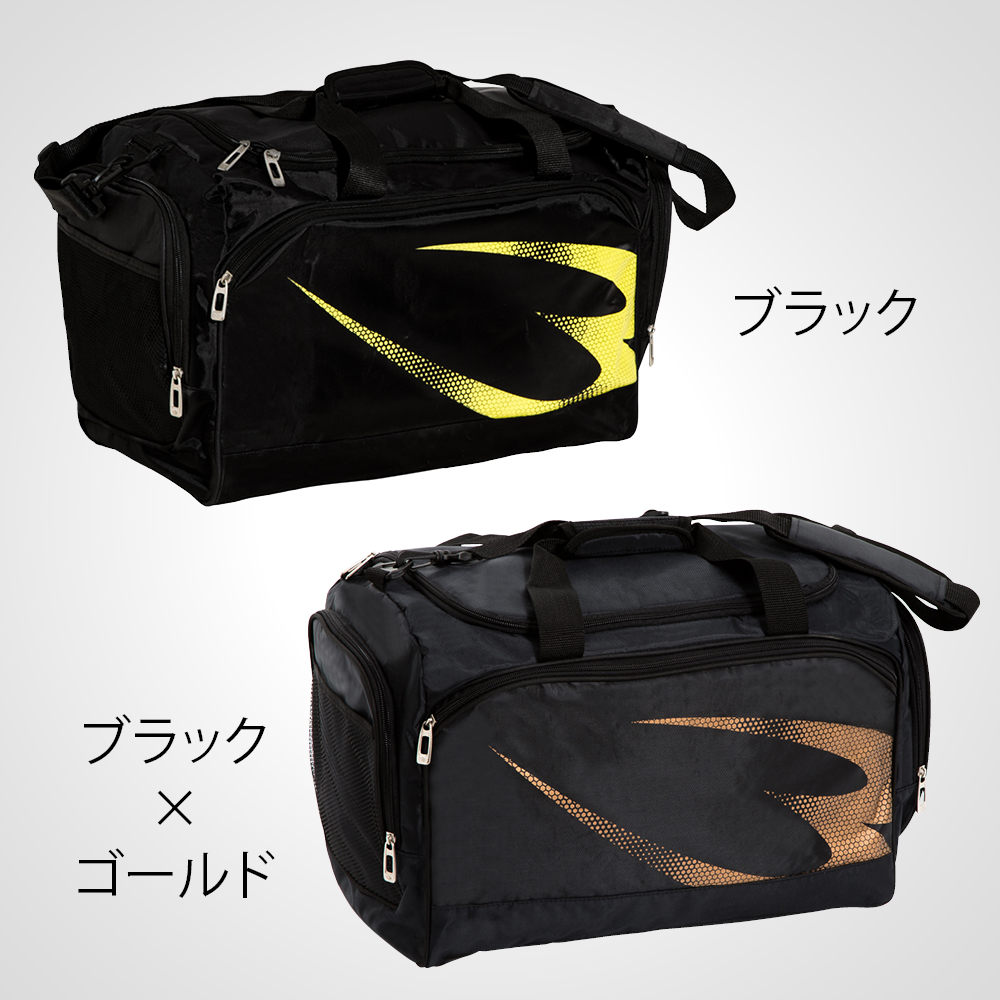 スポーツジムユースバッグ チャコール×オレンジ