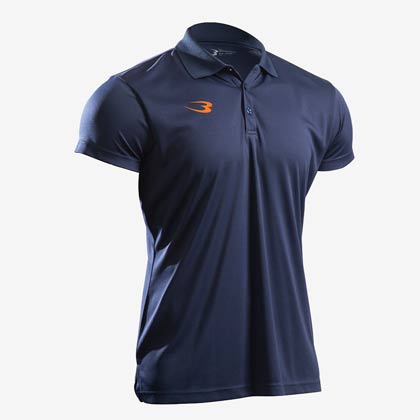 BM・DRY スポーツポロシャツ1 2XL ブラック×グレー