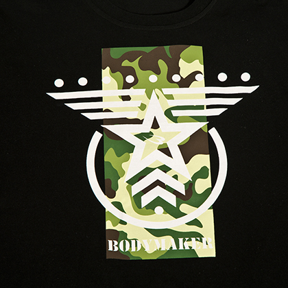 ARMYプリント ロングスリーブTシャツ M ホワイト
