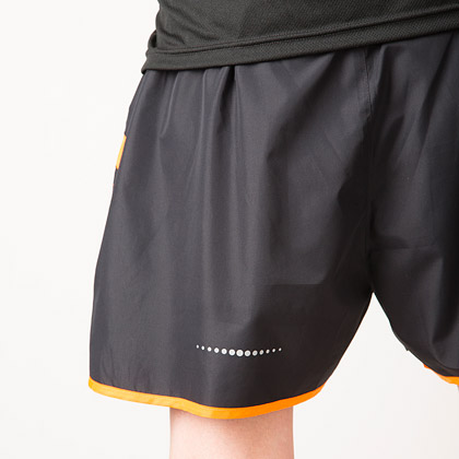 トレーニングショートパンツ M ブラック×グリーン