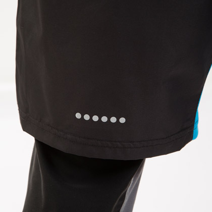 トレーニングハーフパンツ XL ブラック×ブルー