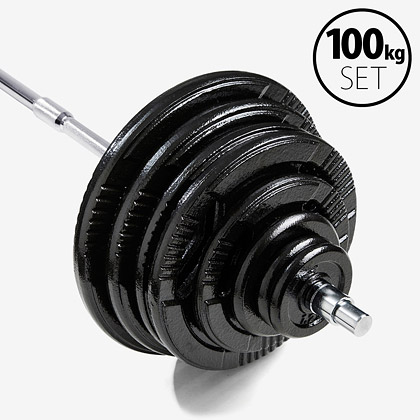 ハンマートーンバーベルセット100kg ジョイントシャフト