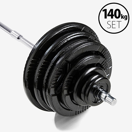 ハンマートーンバーベルセット140kg ジョイントシャフト