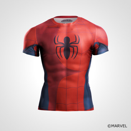 BM・GEAR <スパイダーマン> ハーフスリーブ M
