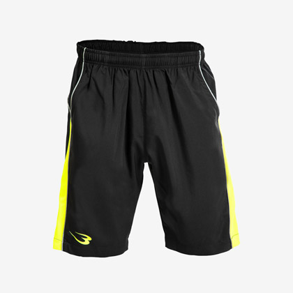 ランニングハーフパンツ M ブラック×イエロー