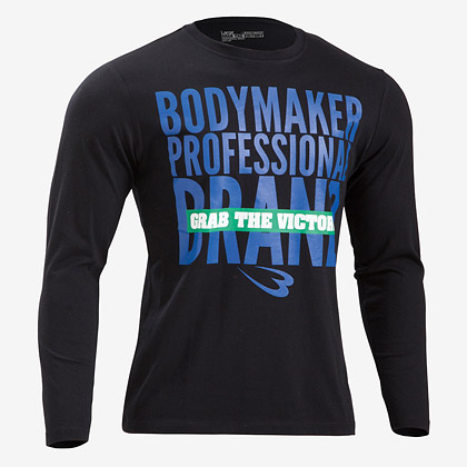 SPORTSプリントロングスリーブTシャツ4 M ブラック