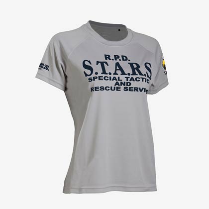 BIOHAZARD 20TH S.T.A.R.S. BM・DRY WOMENハーフスリーブ L グレー