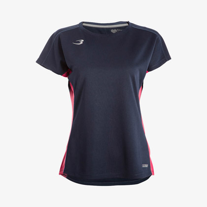 BM・DRY ハーフスリーブ WOMEN L ネイビー