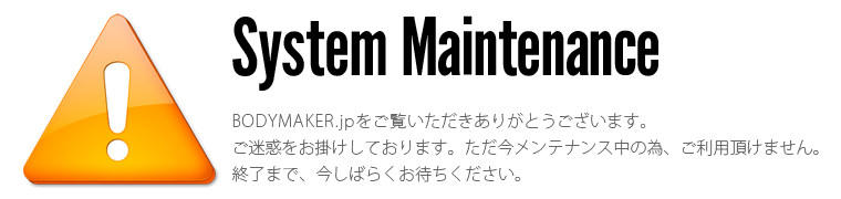 ただ今、メンテナンス中です。
