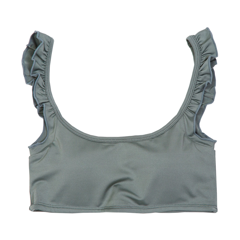 【吸汗速乾】伸縮フィット　スポーツブラ　フリル