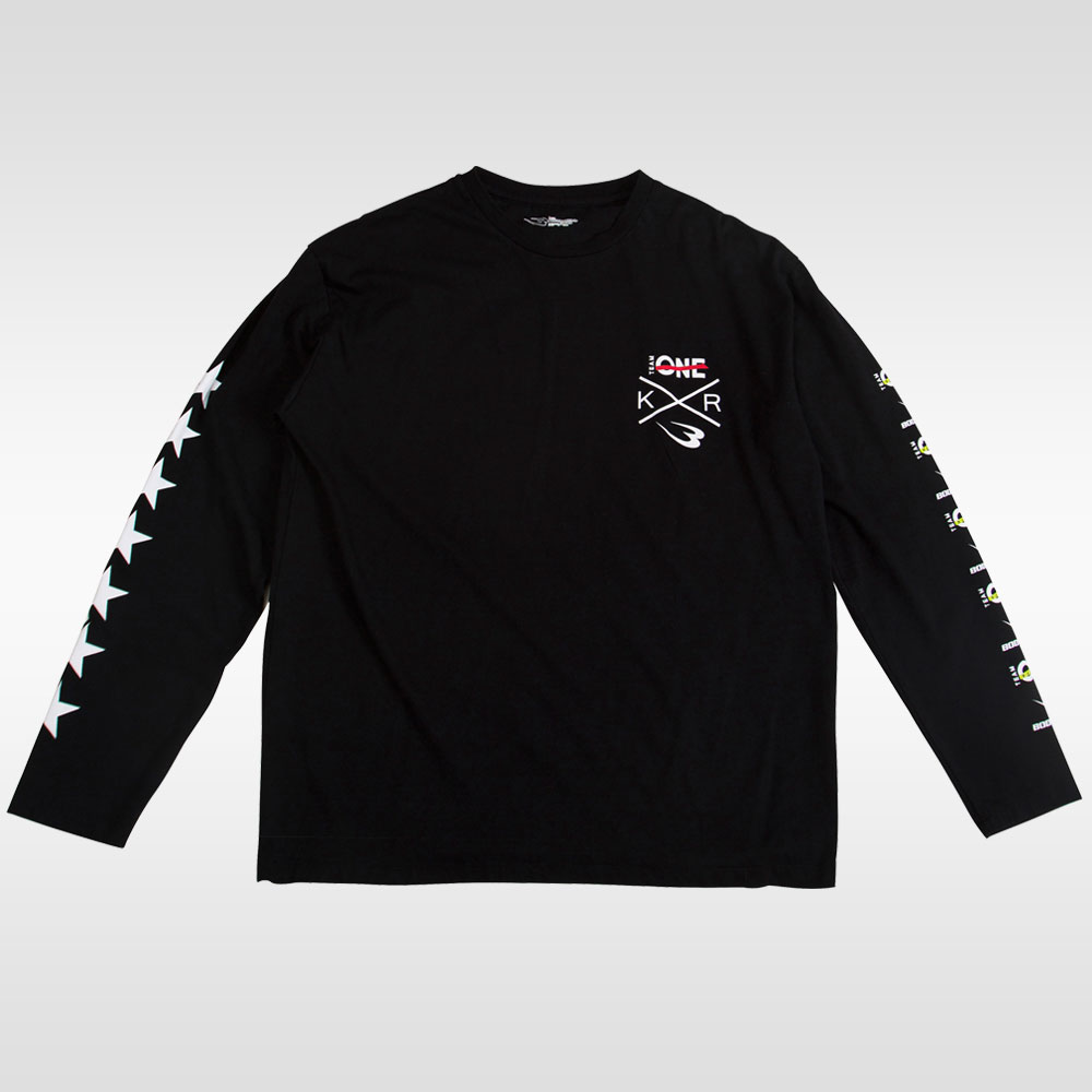 TEAM ONE×BODYMAKER ロングスリーブ ビッグTシャツ