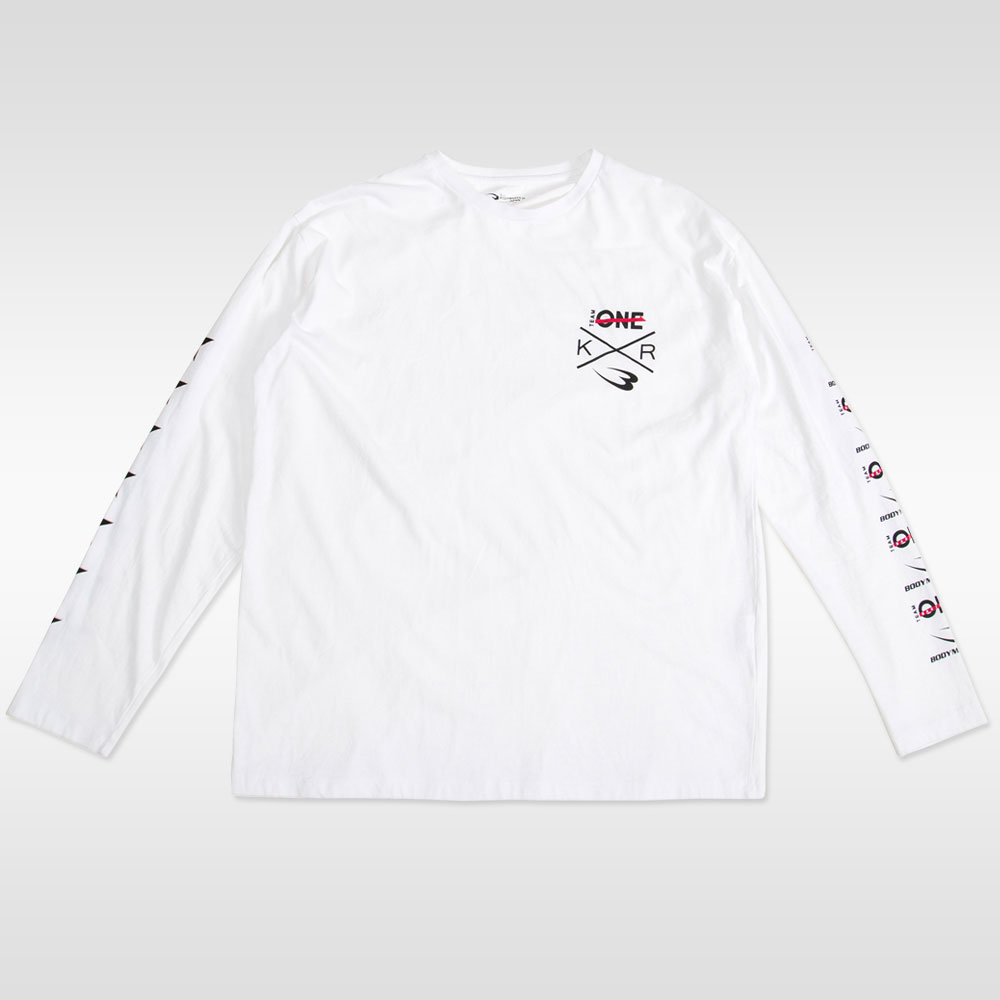 TEAM ONE×BODYMAKER ロングスリーブ ビッグTシャツ
