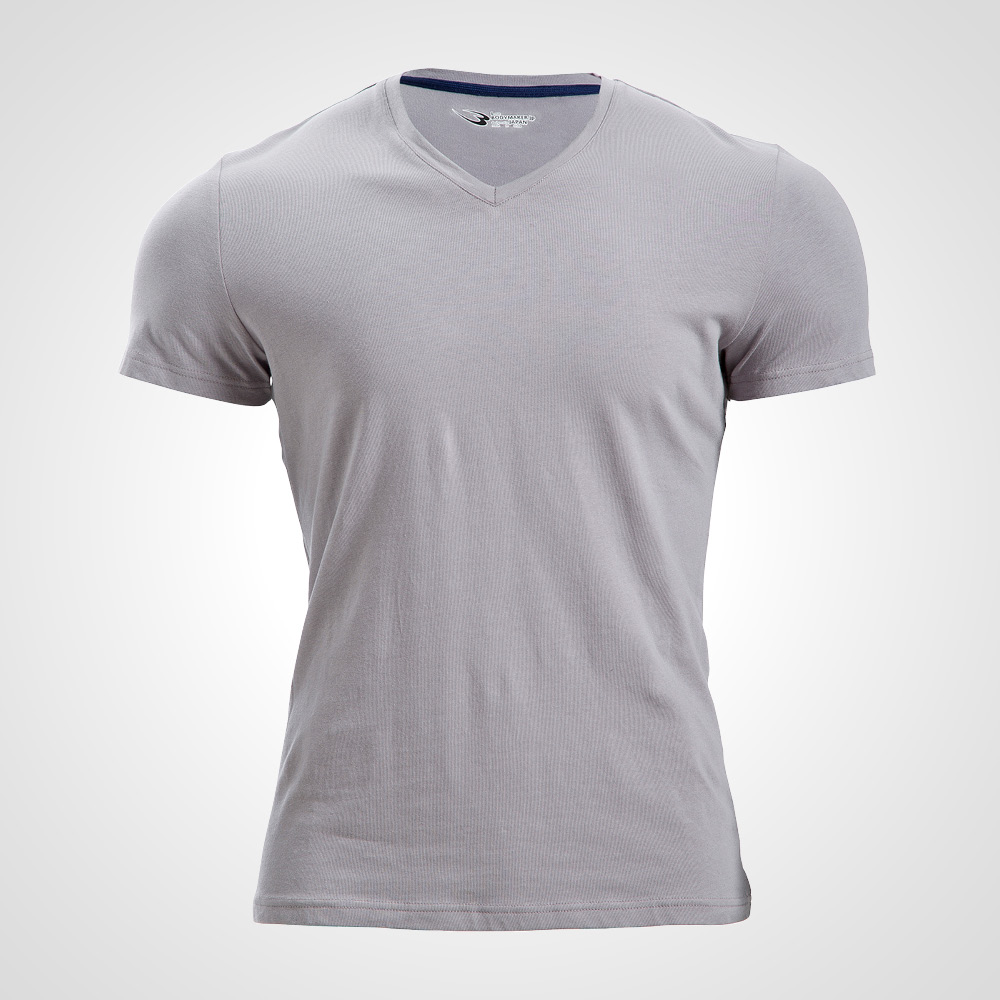 ベーシックTシャツハーフスリーブVネック1