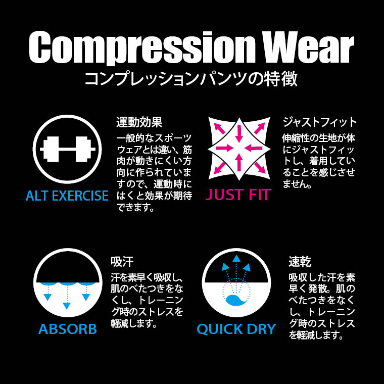 スーパーコンプレッションハーフパンツ(レディス)
