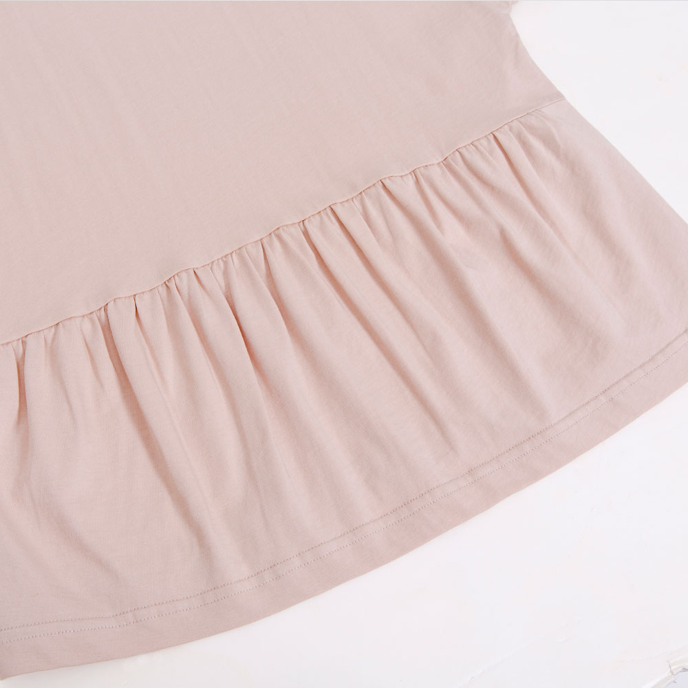 【UV加工】肌ざわりなめらか フリルTシャツ