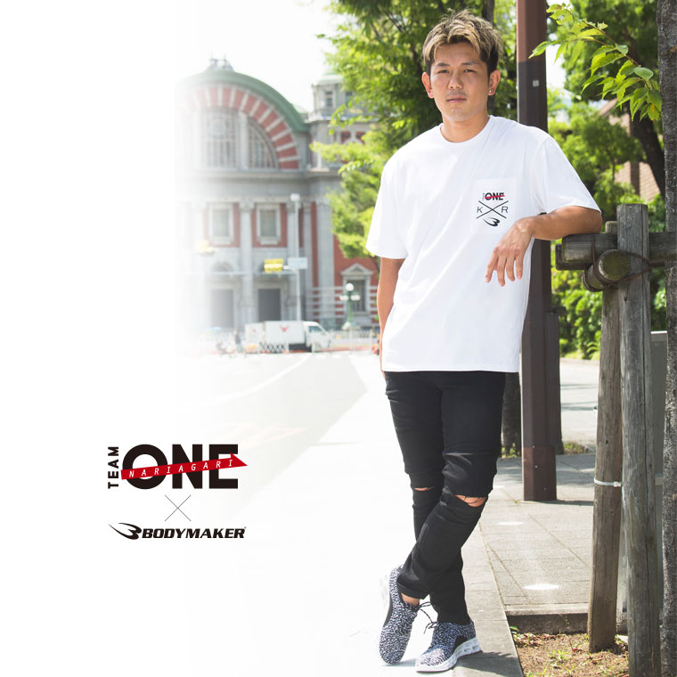 TEAM ONE×BODYMAKER ビッグTシャツ1