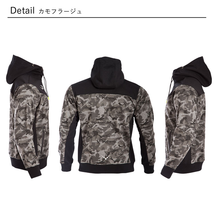ウィンドブロックフリースボンディングパーカー