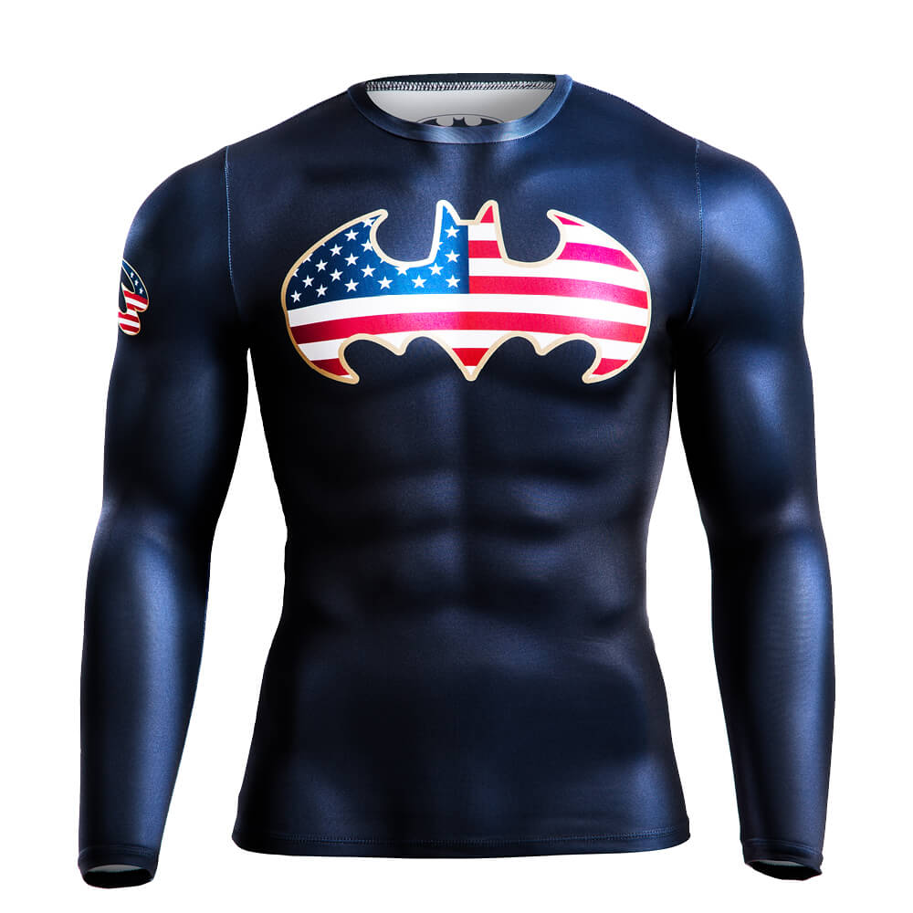 BM・GEAR BATMAN STARS & STRIPES ロングスリーブ