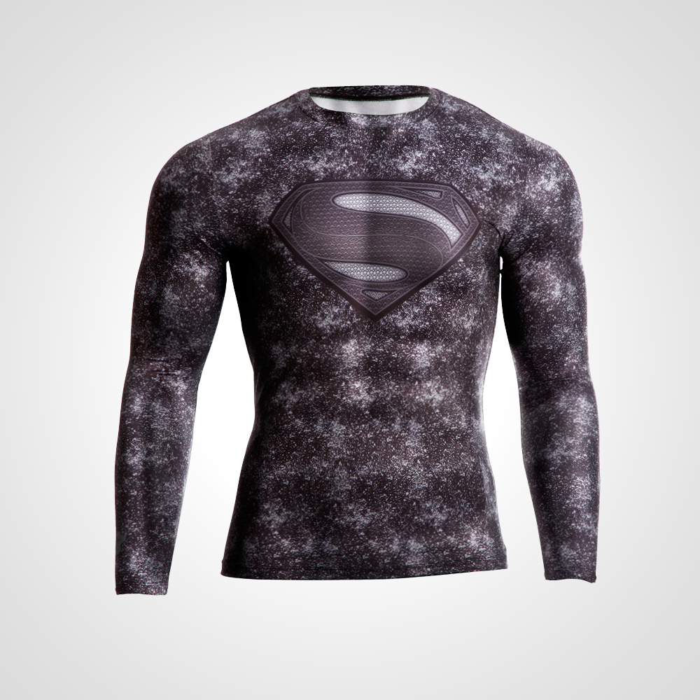 BM・GEAR SUPERMAN LOGO BLACK ロングスリーブ