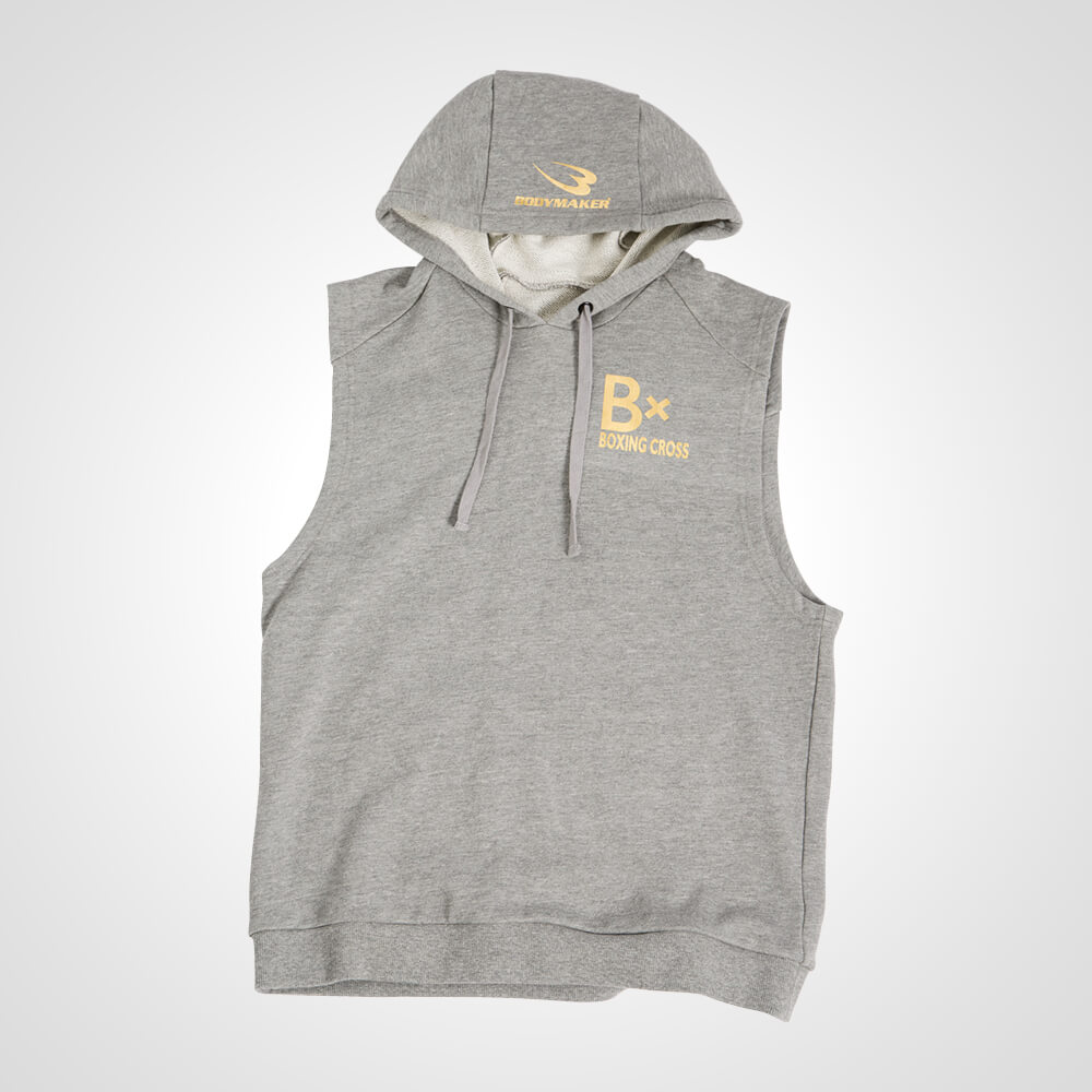 B×Boxing Cross スウェットノースリーブパーカー